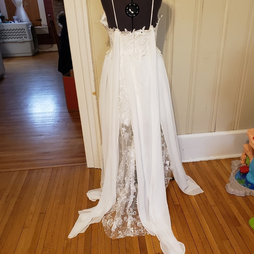 White Prom party dress short, long